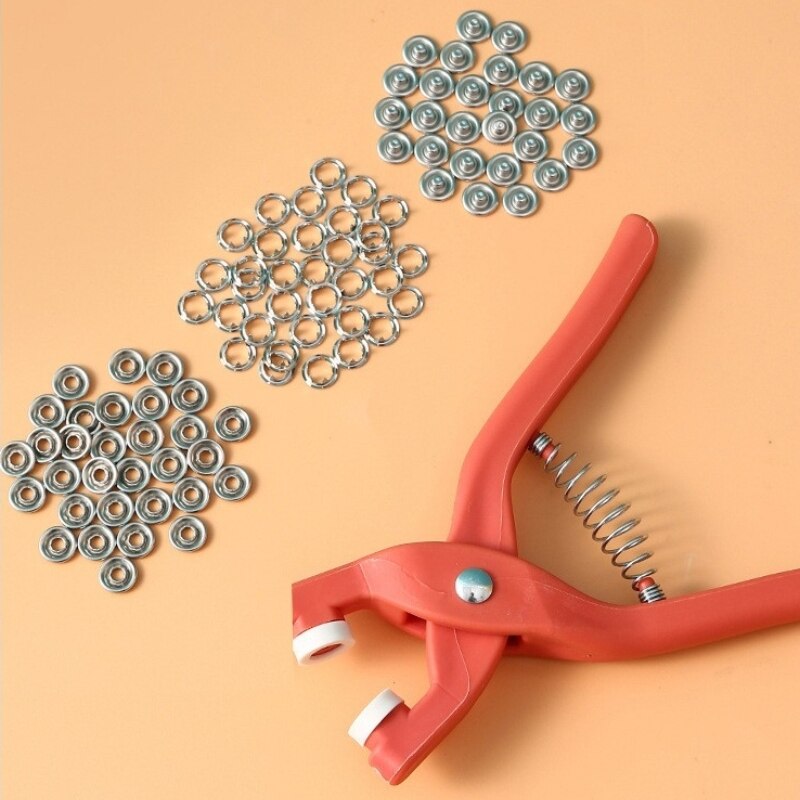 Snap Fastener Set - 50 takım 9.5MM beş çene toka