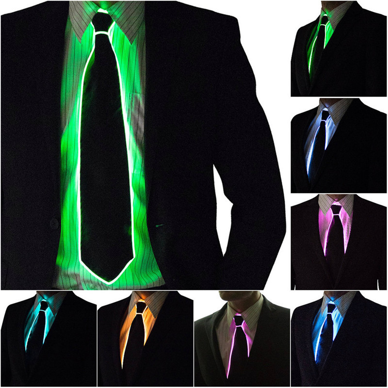 Led El Wire - Erkekler Parlayan Kravat EL Tel Neon