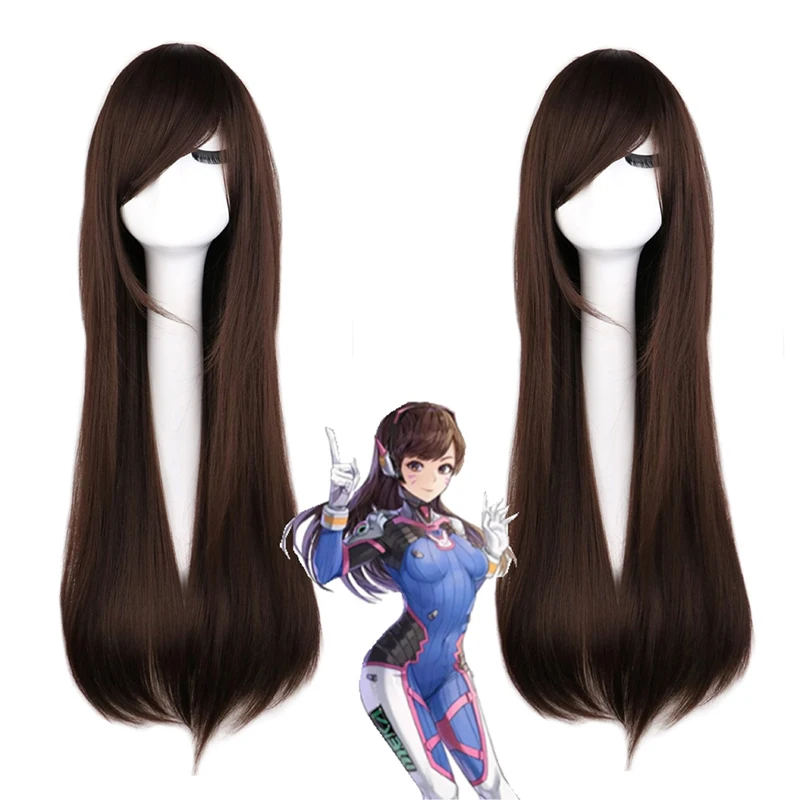 Dva Cosplay Prop - Cosplay Peruk Anime Oyunu Overwatch DVA