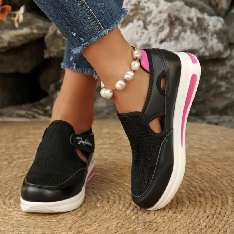 Kadın Platform Slip-on Spor Ay - Velcro Hook Loop incelemesi ve fiyatı
