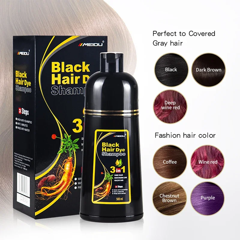 Siyah Saç Boyası Şampuanı 3'ü  - Hair Spray Color incelemesi ve fiyatı
