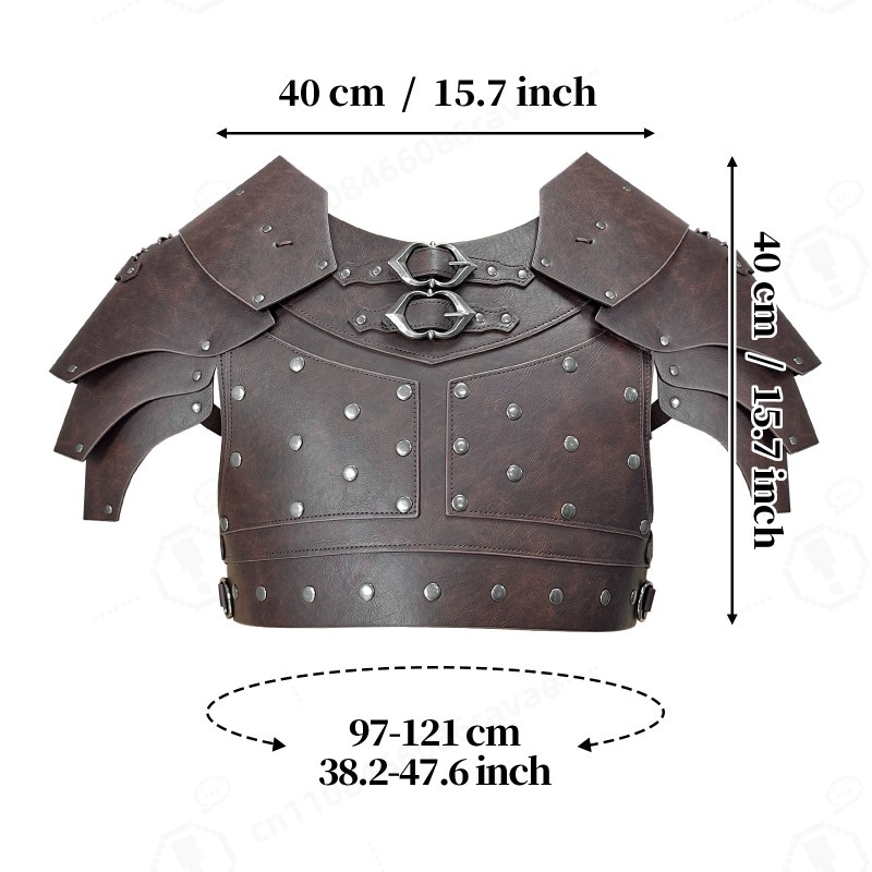 Ortaçağ Çivili Omuz Göğüs Zırh - Prop For Cosplay incelemesi ve fiyatı