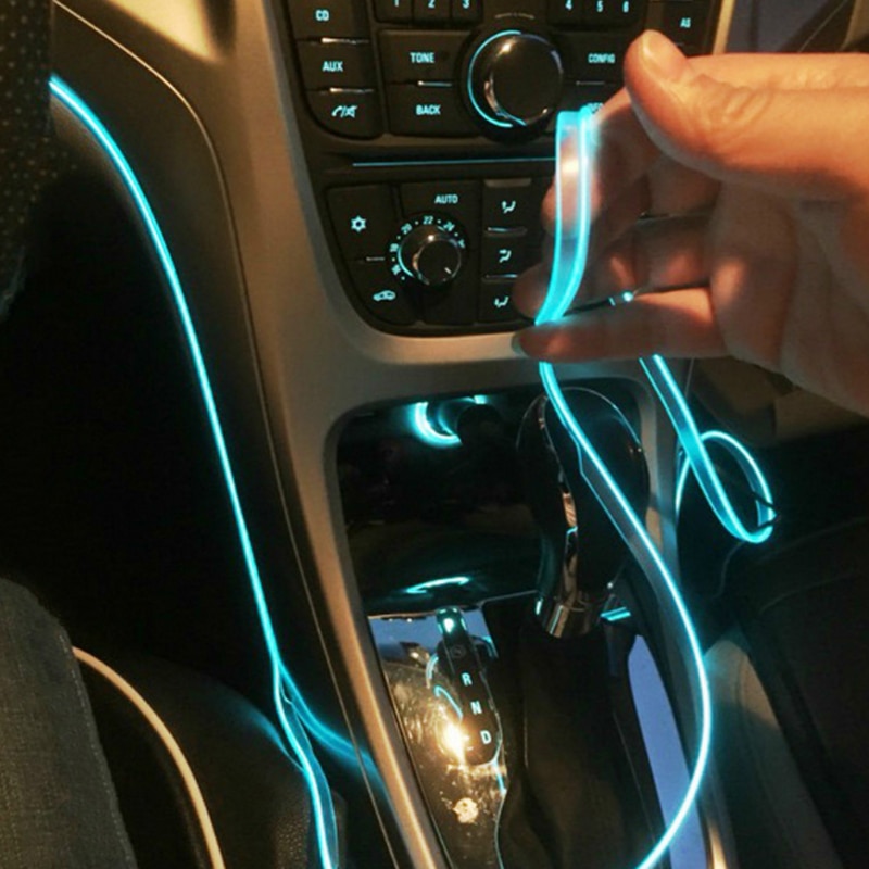5m araba iç atmosfer aydınlatm - Led El Wire incelemesi ve fiyatı