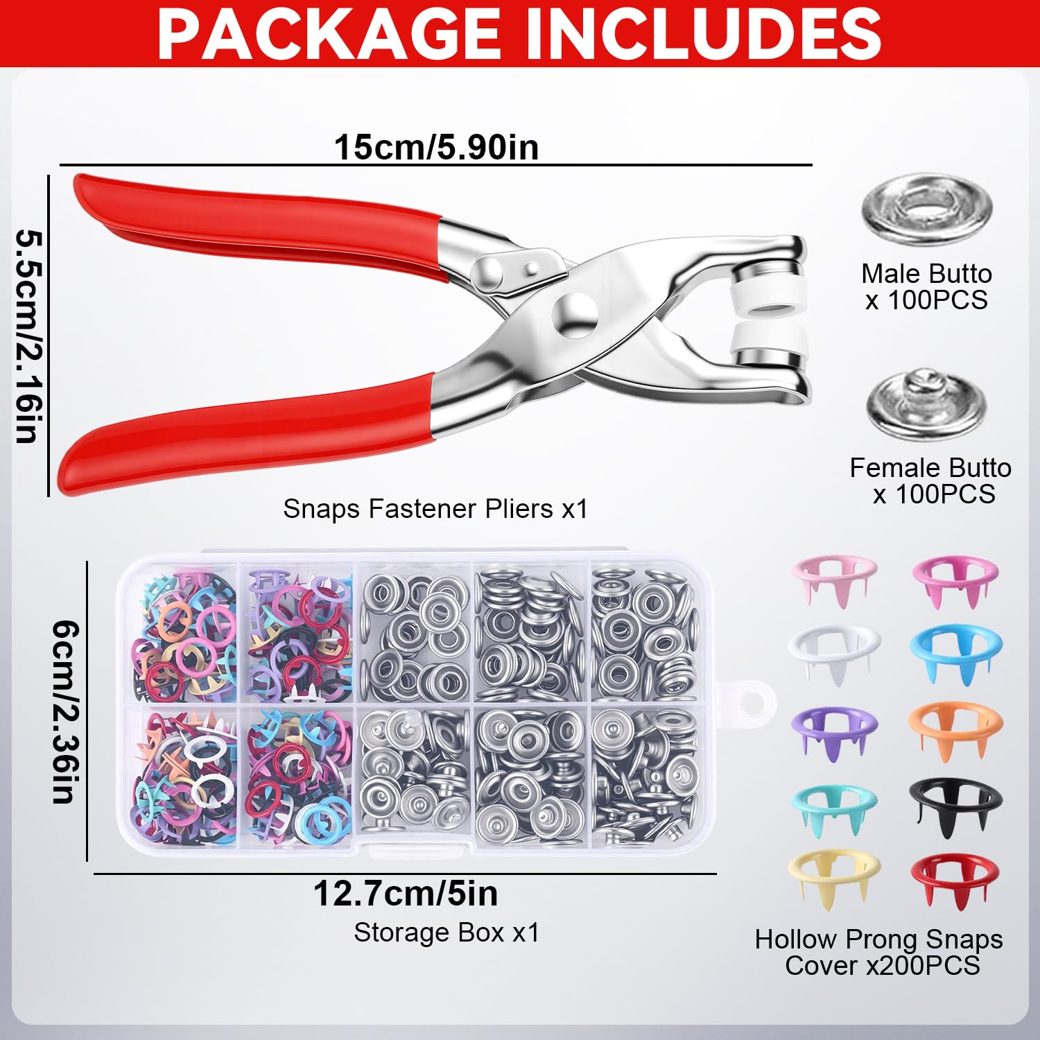 100 Adet Metal Düğme İçeren Di - Snap Fastener Set incelemesi ve fiyatı