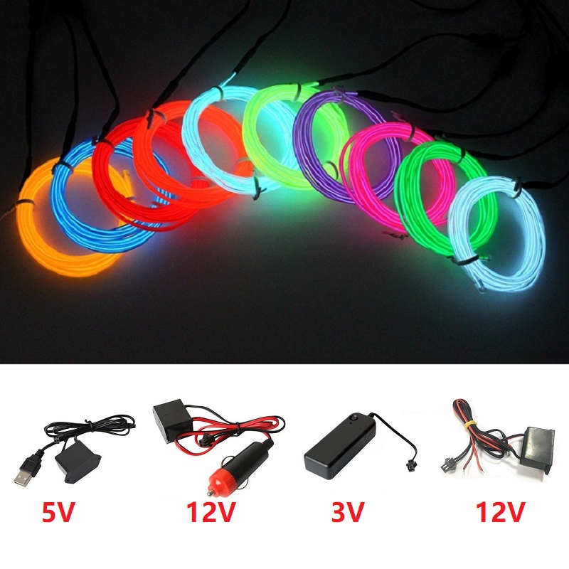 10 m/5 m/3 m/1 m 3 V Pil 5 V U - Led El Wire incelemesi ve fiyatı