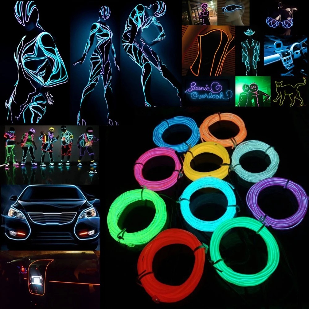10 m/5 m/3 m/1 m 3 V Pil 5 V U - Led El Wire incelemesi ve fiyatı